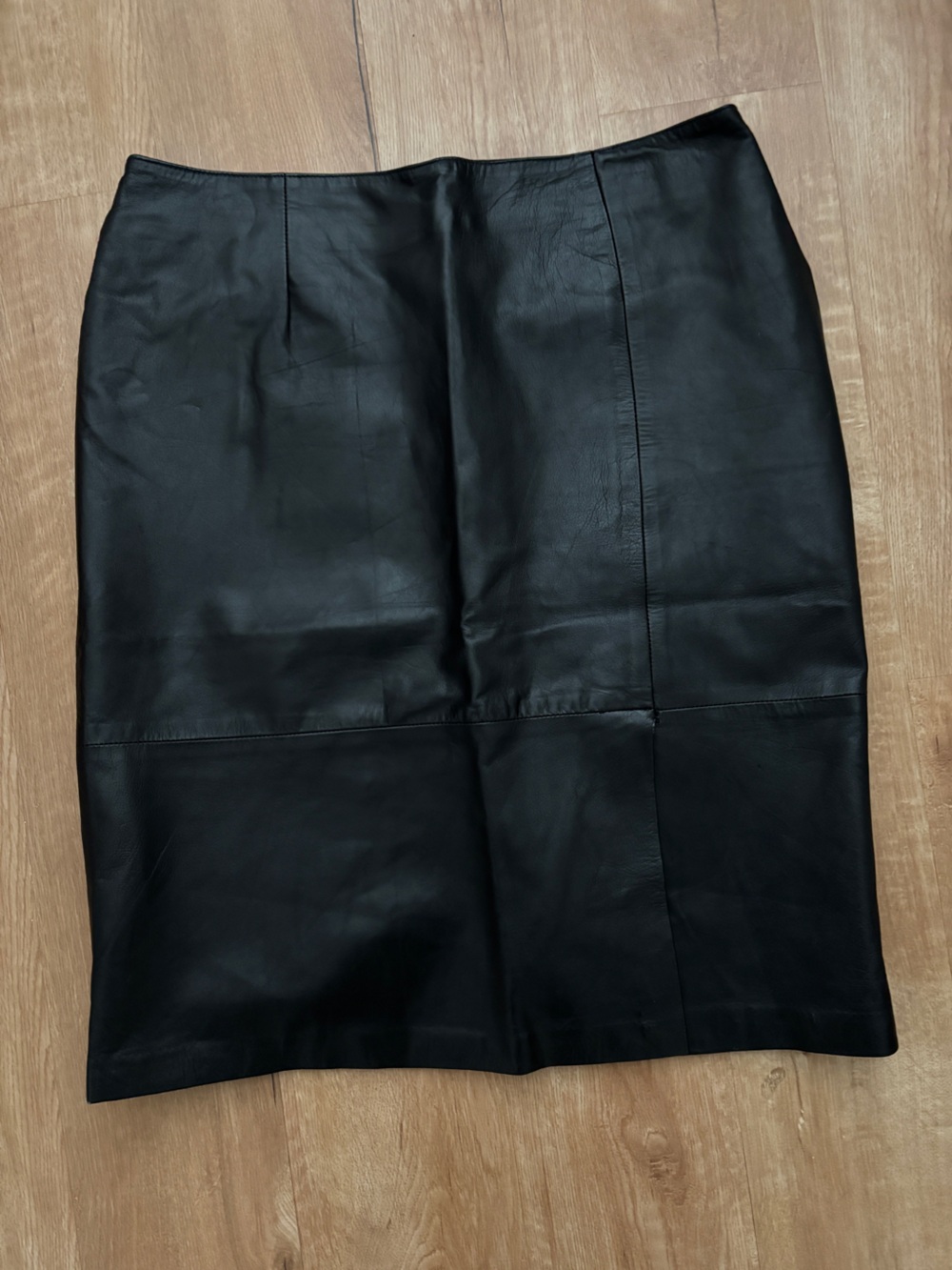 Vintage genuine leather skirt